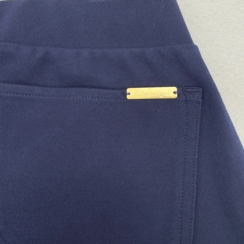Women's Lilly Pulitzer Navy Blue Stretch Pants/Slacks. Size MED - Picture 6 of 12